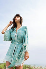 Lade das Bild in den Galerie-Viewer, Amon aquagrüner Kimono