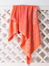Load image into Gallery viewer, Telo mare in cotone Hapi arancione