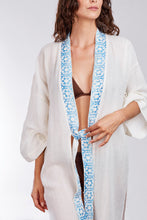 Lade das Bild in den Galerie-Viewer, Weißer Musselinkimono