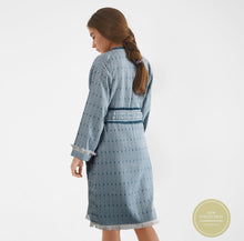 Lade das Bild in den Galerie-Viewer, Bademantel aus Bambus in Luftwaffenblau